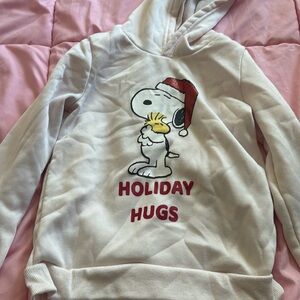Girls holiday snoopy hoodie